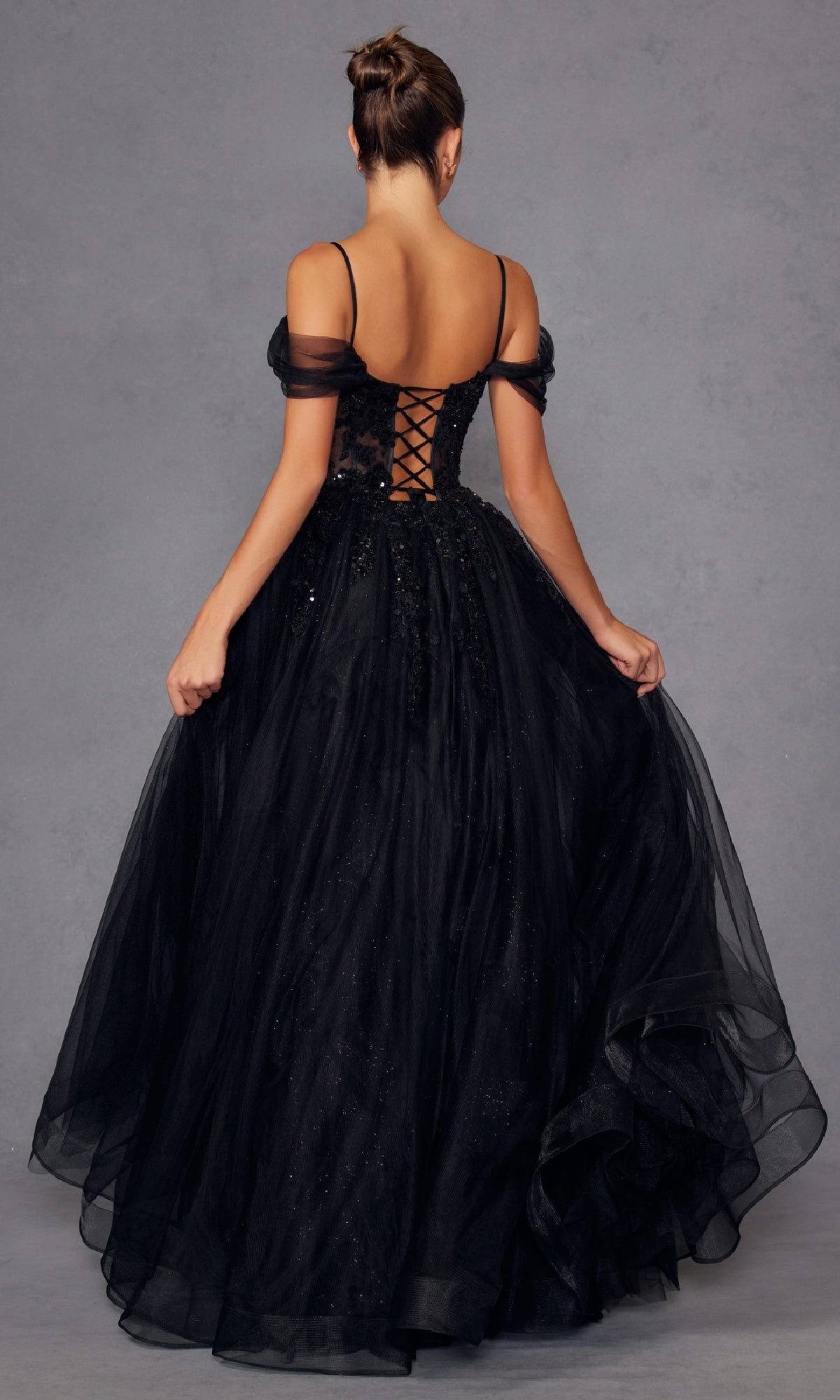 Sheer-Waist Long Prom Ball Gown: Juliet JT2466A - Image 24
