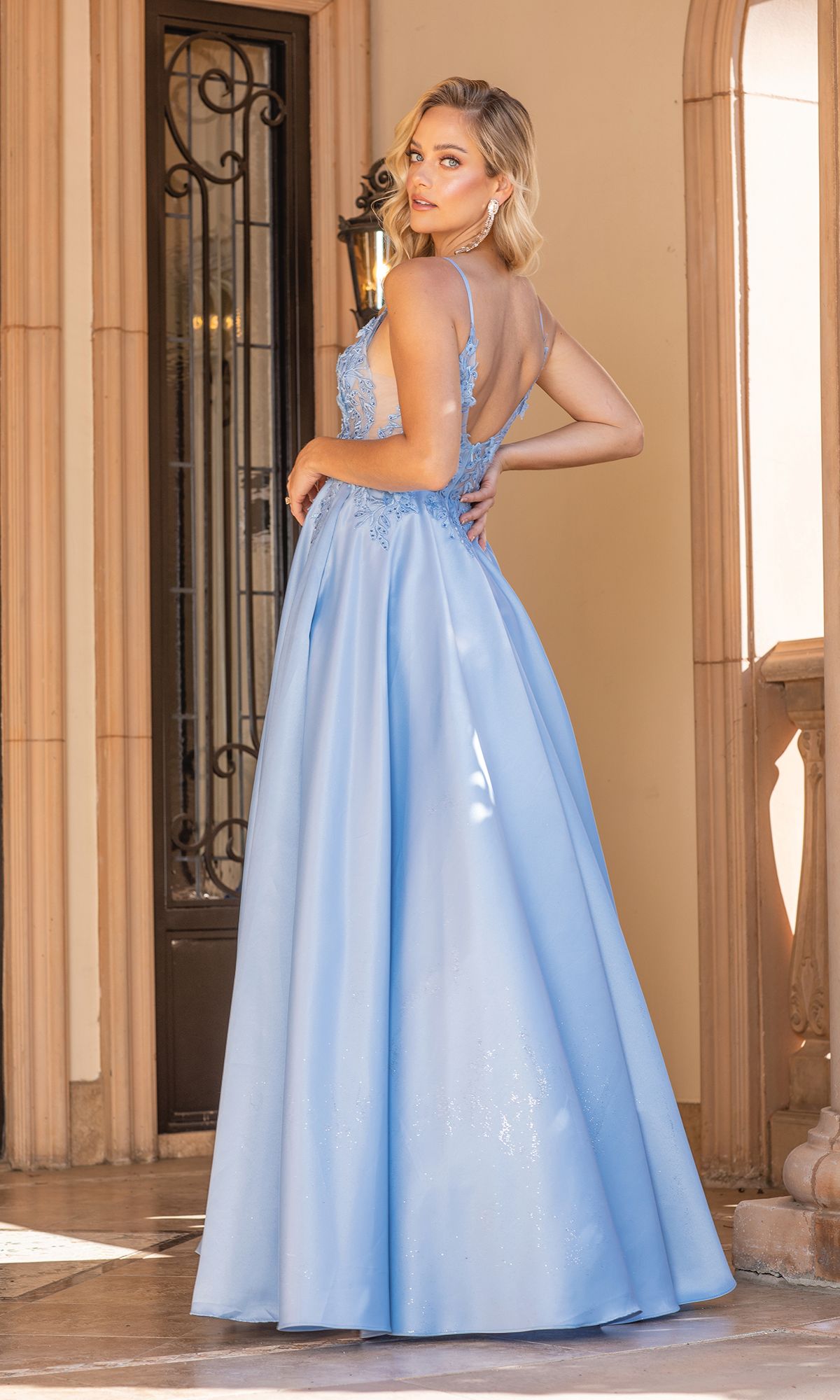 A-Line Long Prom Ball Gown: Dancing Queen 4326 - Image 2