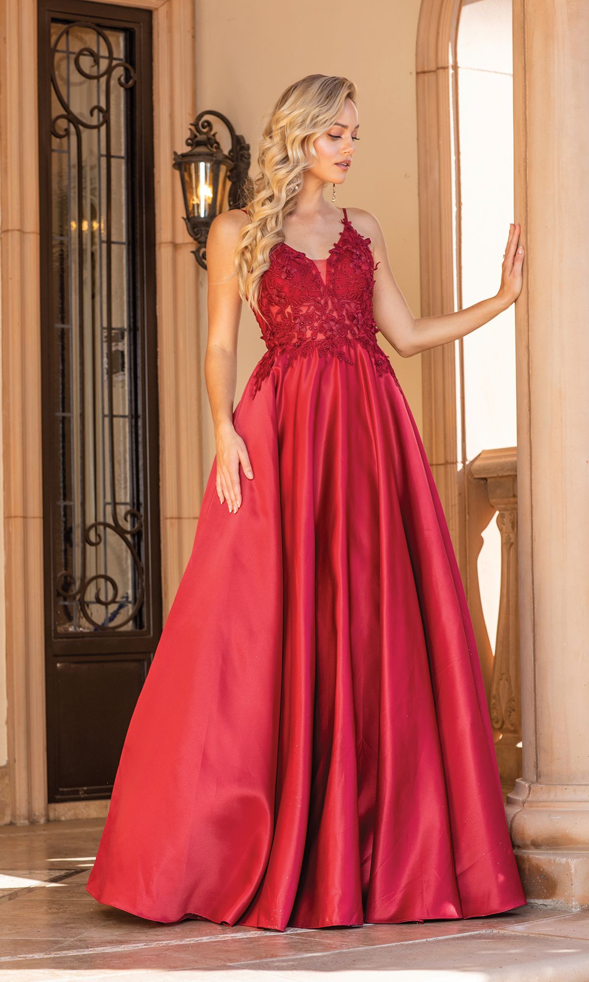 A-Line Long Prom Ball Gown: Dancing Queen 4326 - Image 4