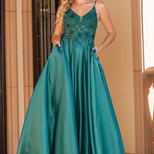 A-Line Long Prom Ball Gown: Dancing Queen 4326