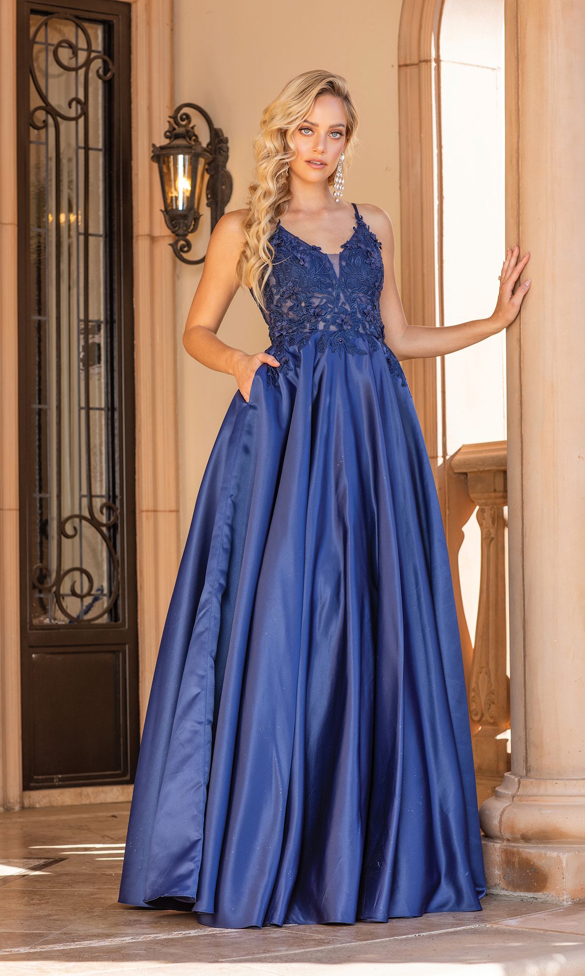 A-Line Long Prom Ball Gown: Dancing Queen 4326 - Image 7