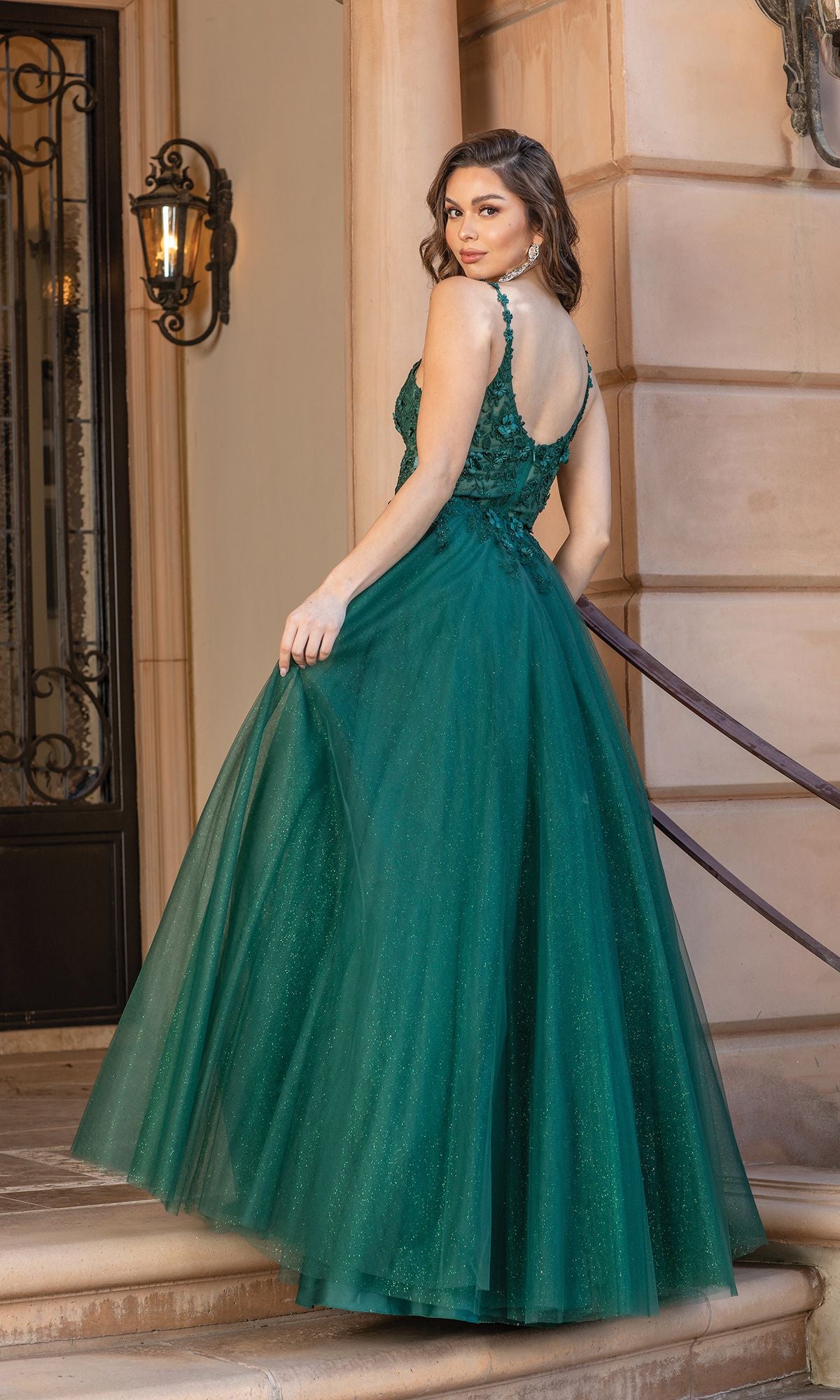 Long Gllitter Prom Dress: Dancing Queen 4328 - Image 2