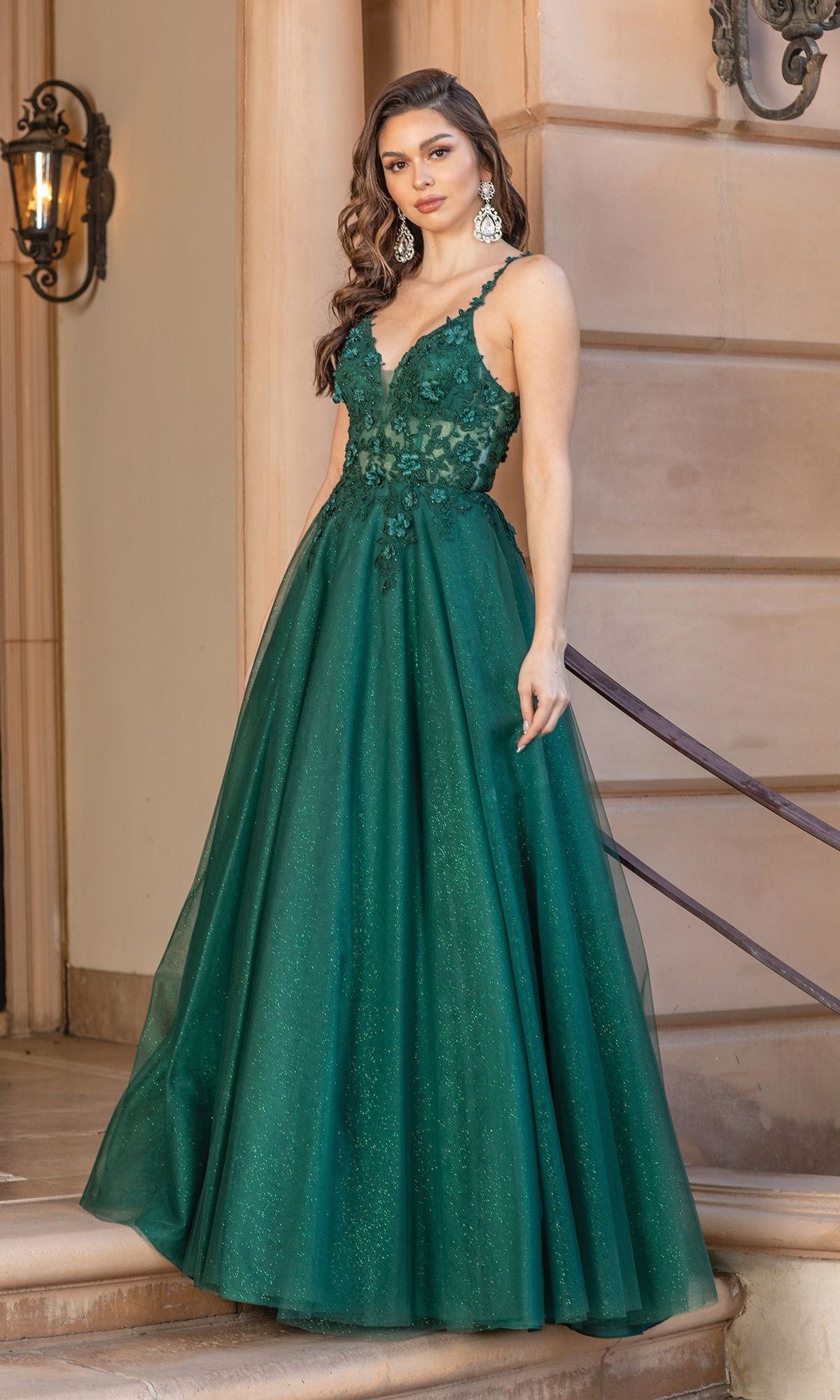 Long Gllitter Prom Dress: Dancing Queen 4328 - Image 3