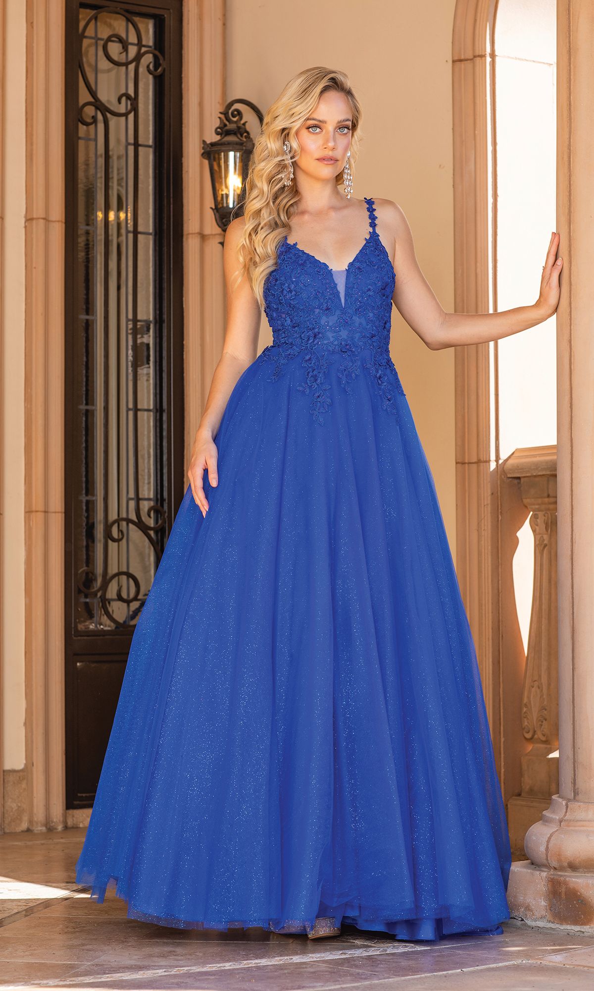Long Gllitter Prom Dress: Dancing Queen 4328 - Image 4