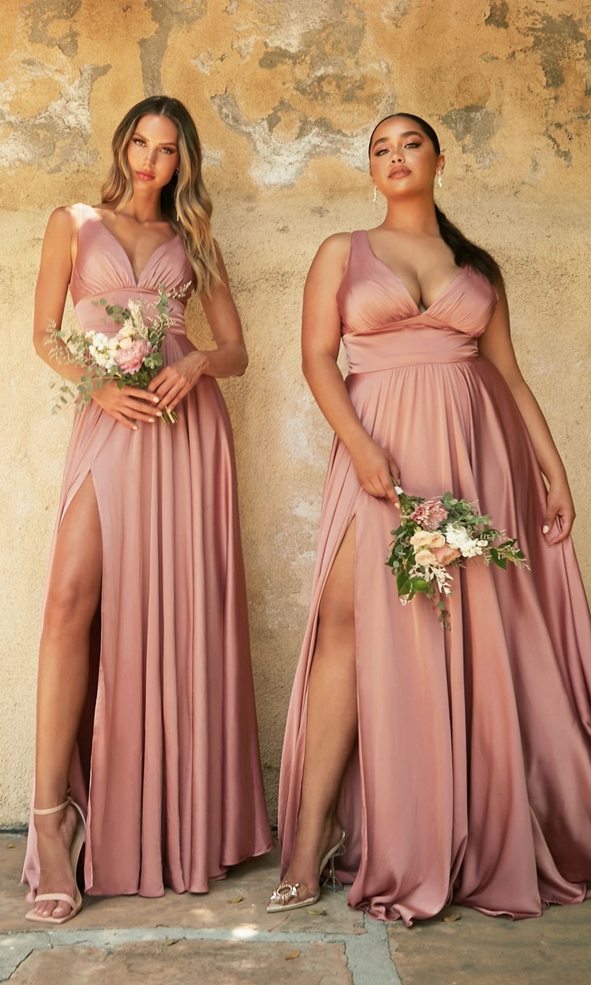 Empire-Waist Simple Satin Long A-Line Prom Dress CL7469 - Image 9