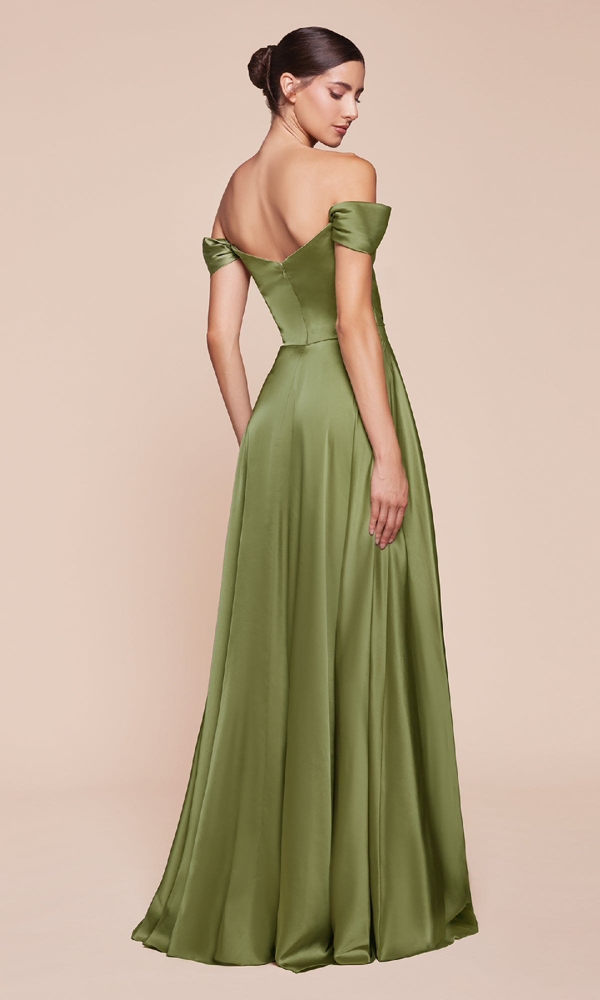 Empire-Waist Plus-Size Long Prom Dress CL7493C - Image 2