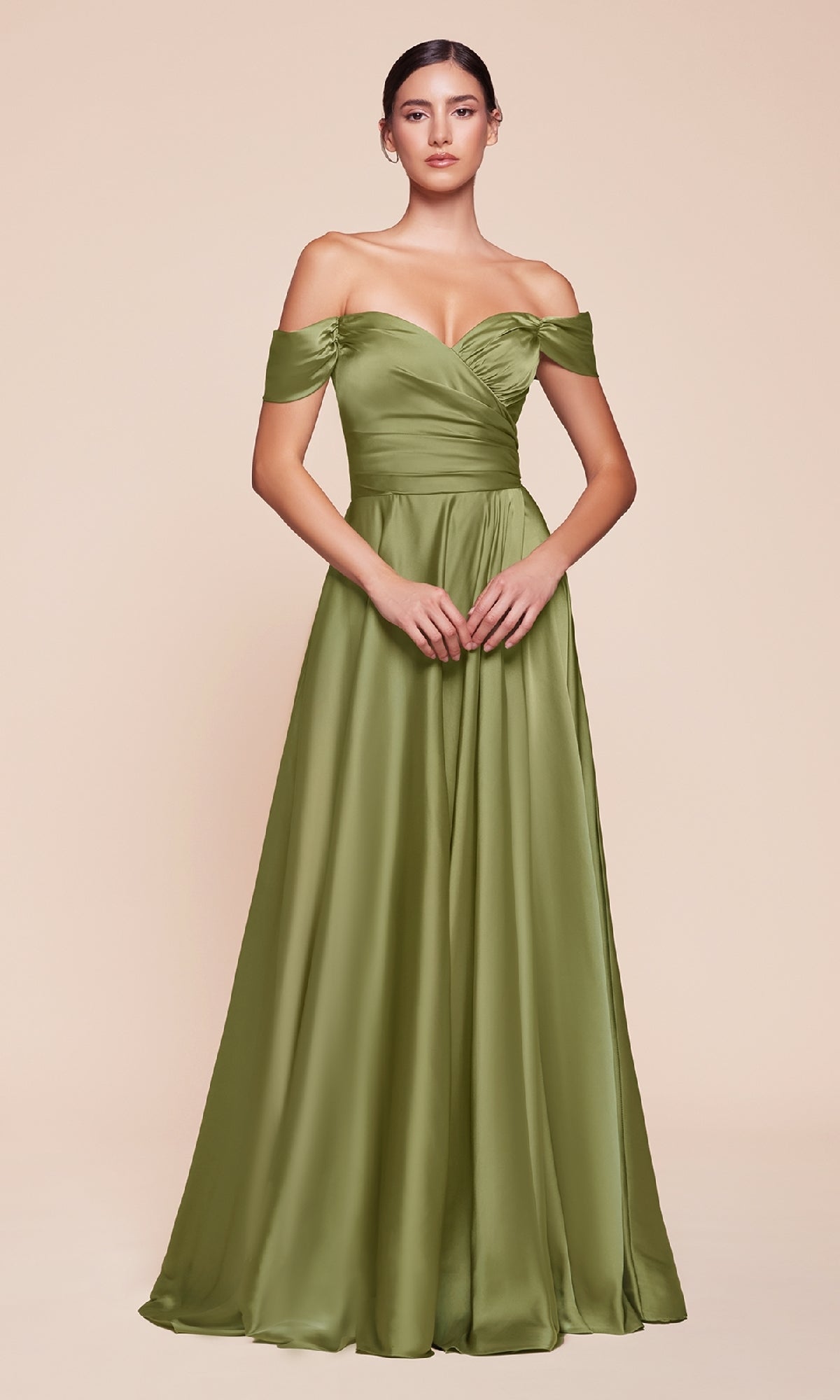 Empire-Waist Plus-Size Long Prom Dress CL7493C - Image 19