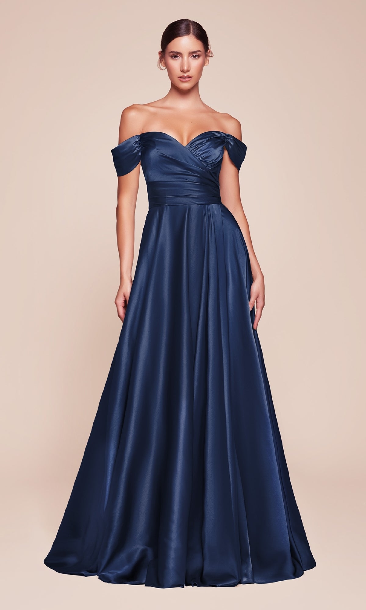 Empire-Waist Plus-Size Long Prom Dress CL7493C - Image 11