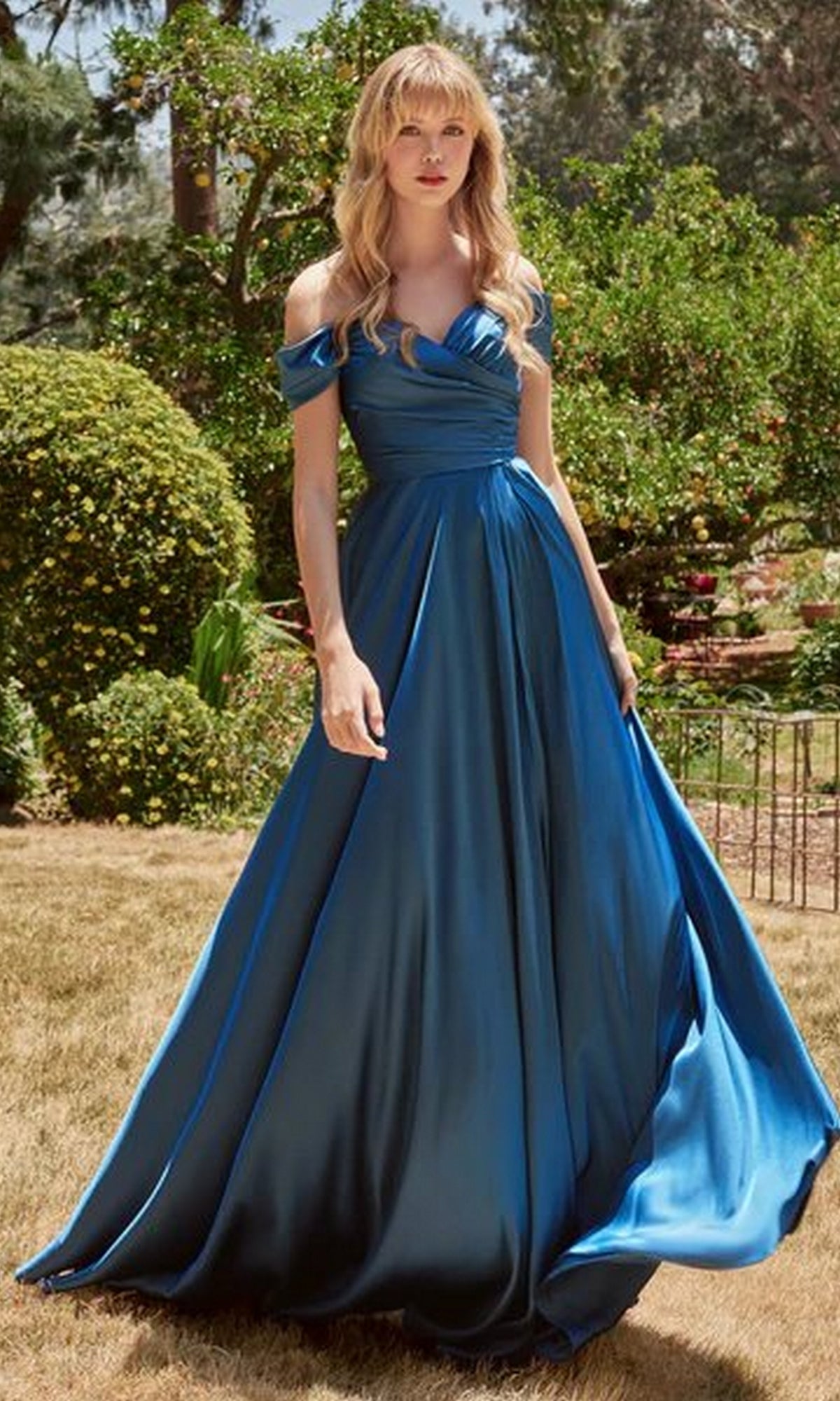 Classic Off-Shoulder Long A-Line Prom Dress CL7493 - Image 4