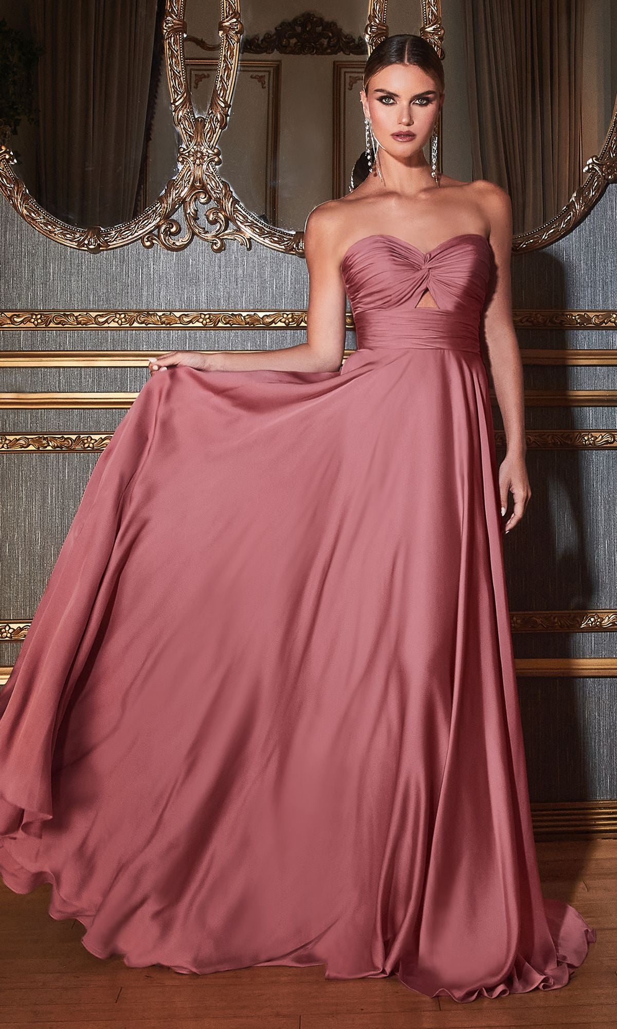 Strapless Sweetheart Long A-Line Prom Dress CL7496 - Image 7