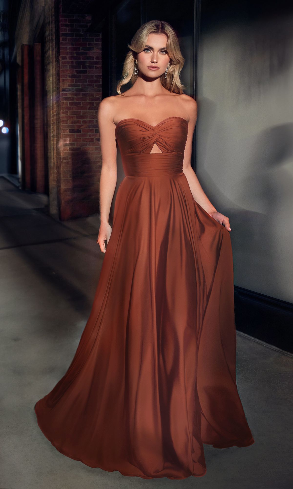 Strapless Sweetheart Long A-Line Prom Dress CL7496 - Image 8