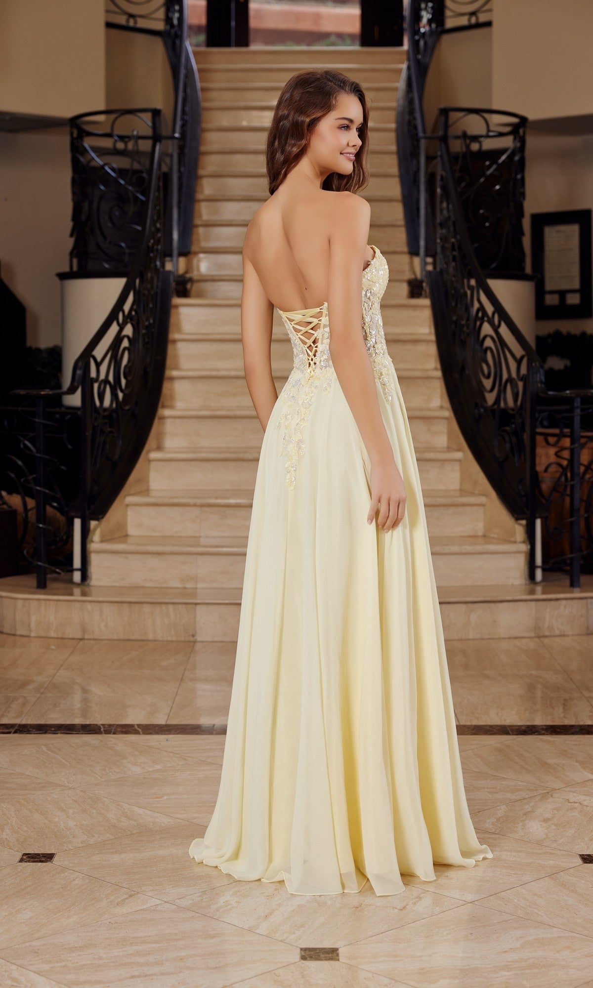 Strapless Sweetheart Prom Dress: Nox Anabel C1617 - Image 13