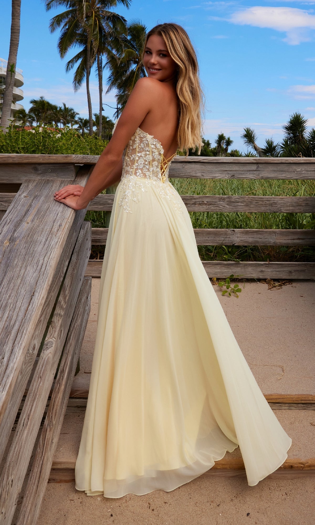 Strapless Sweetheart Prom Dress: Nox Anabel C1617 - Image 6