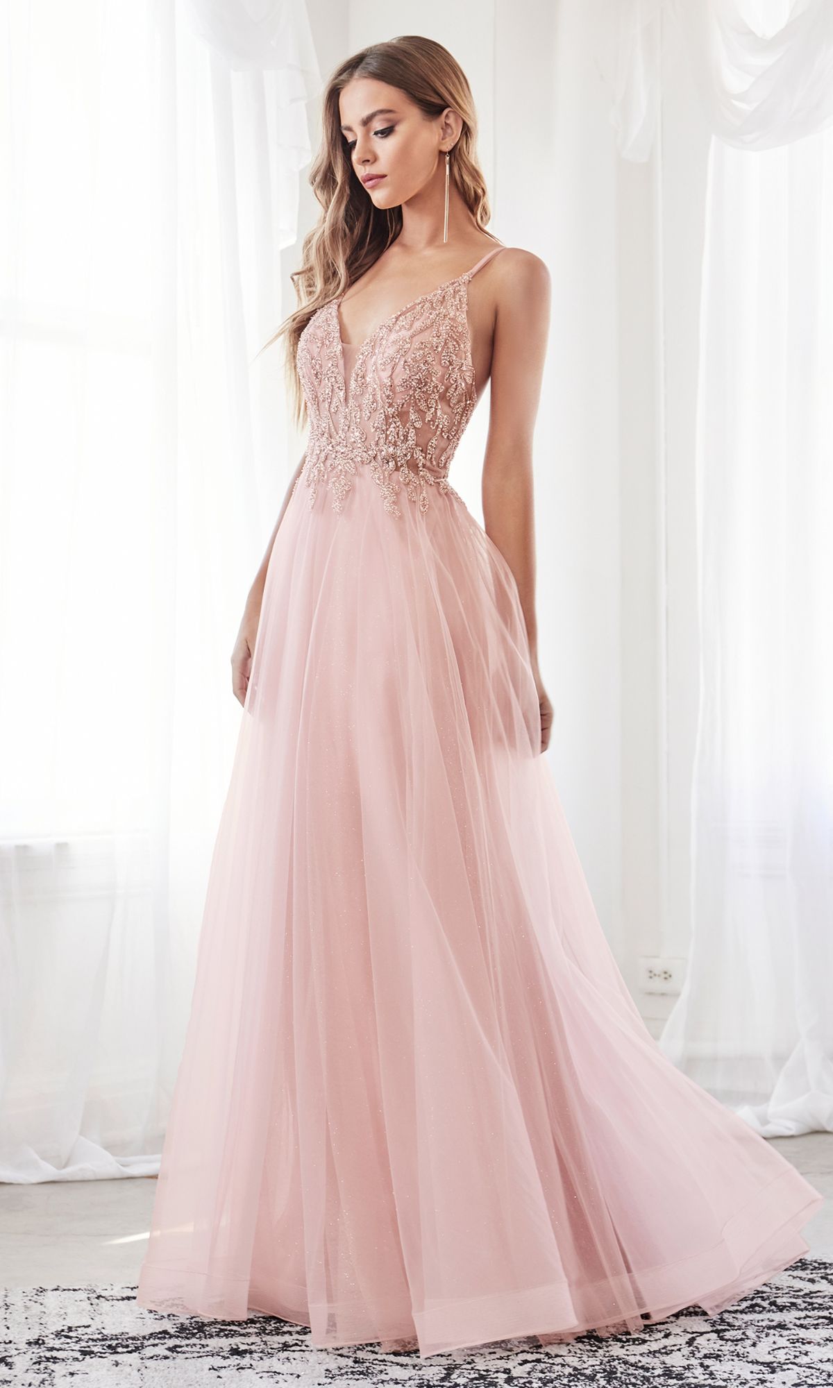 Sheer-Corset Long Prom Ball Gown CD0154 - Image 4