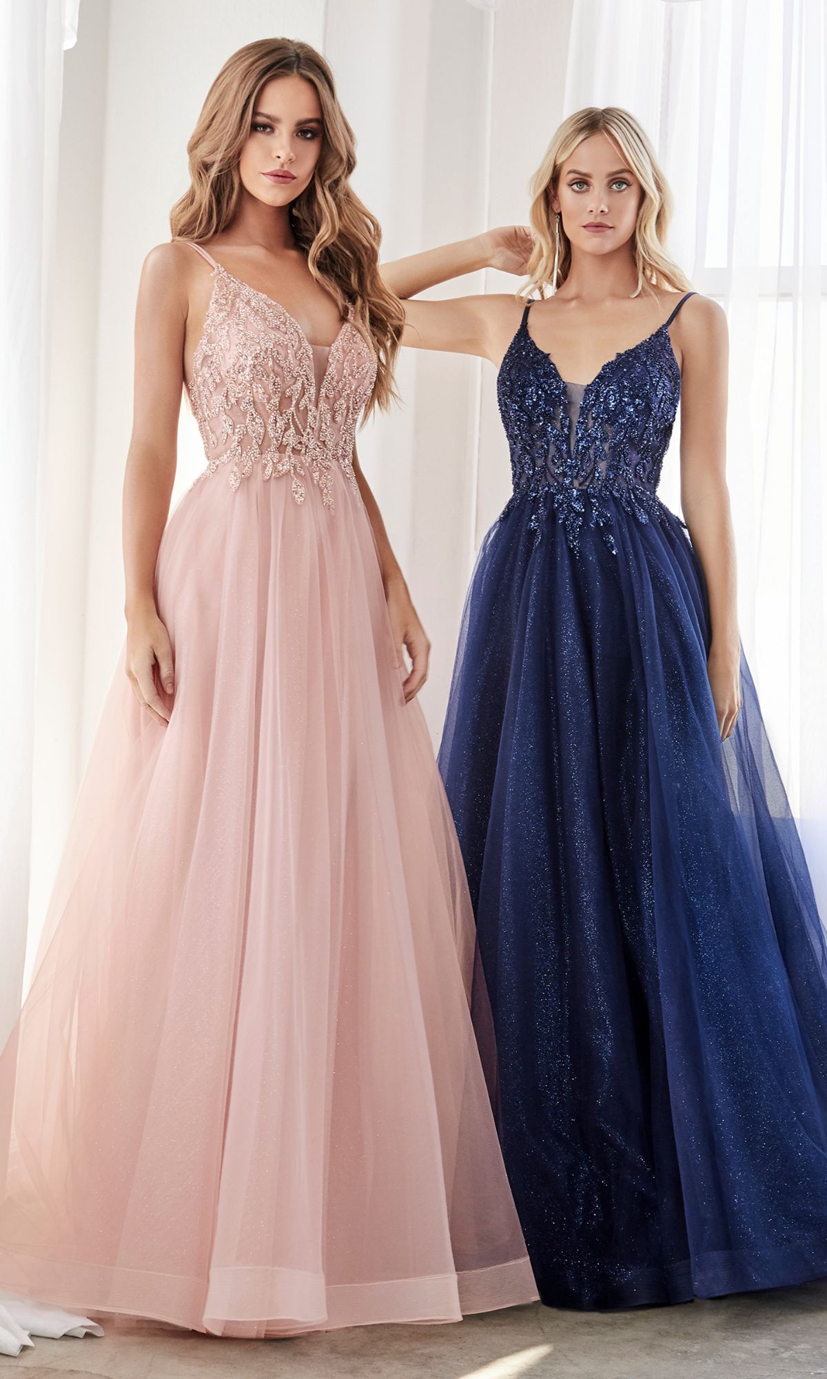 Sheer-Corset Long Prom Ball Gown CD0154 - Image 3