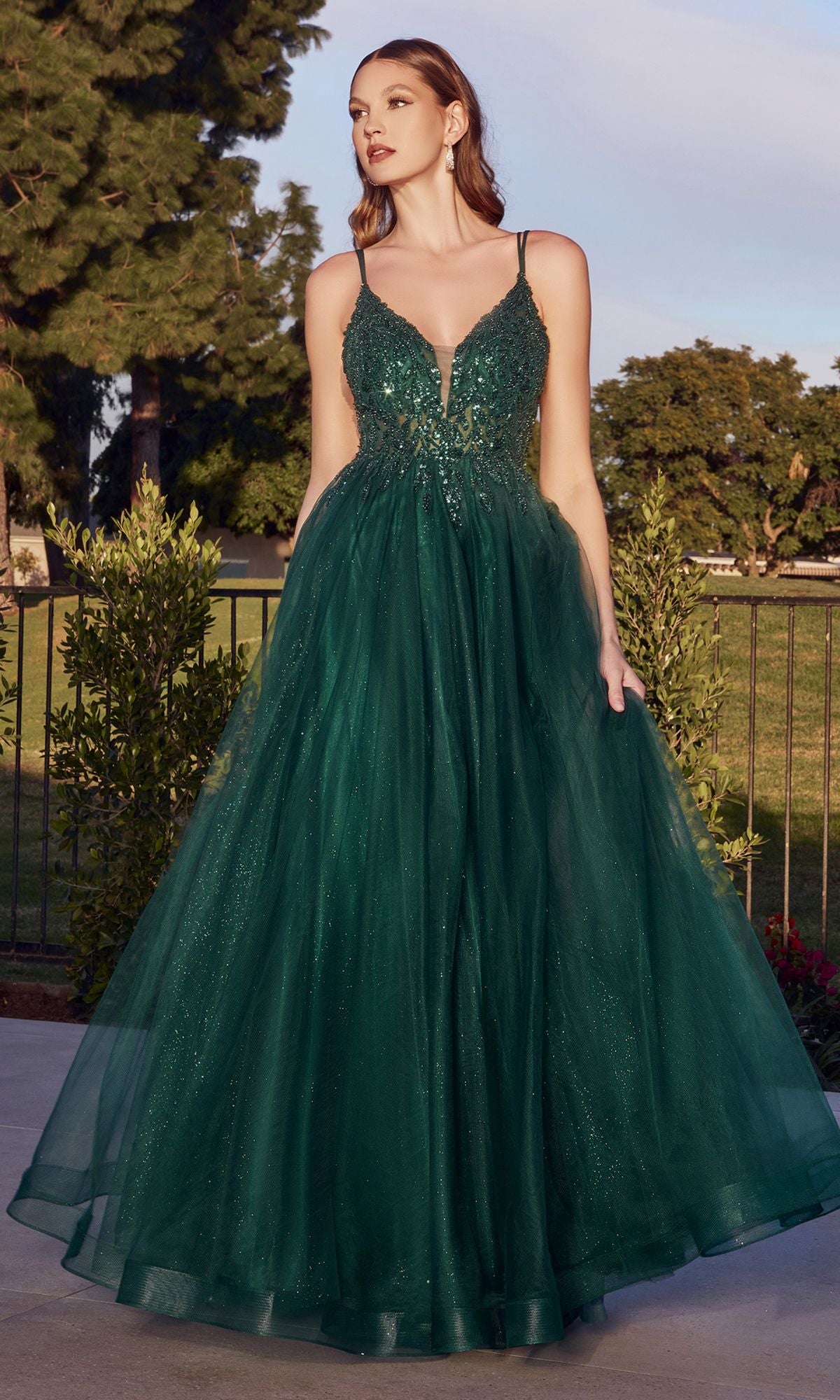 Sheer-Corset Long Prom Ball Gown CD0154 - Image 6