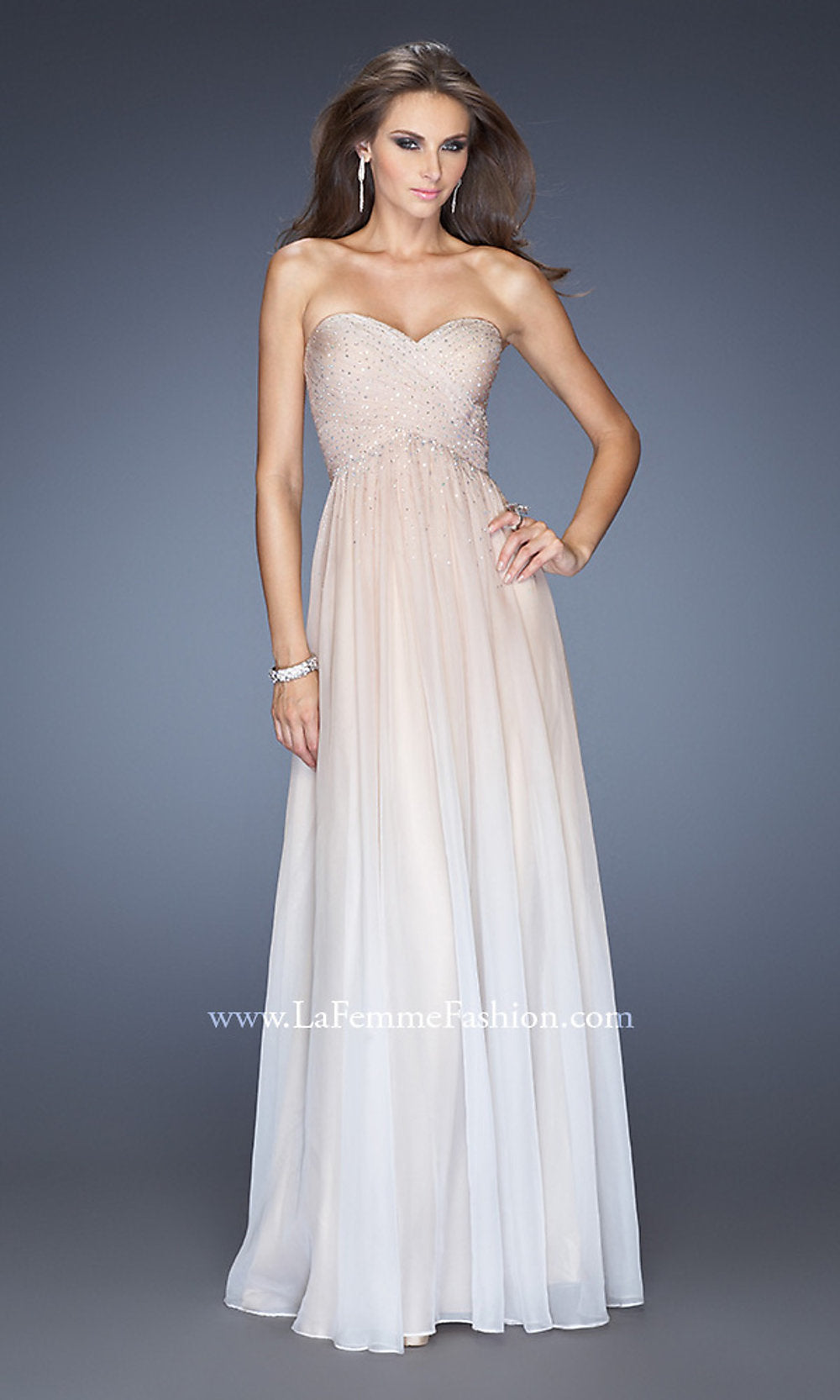 Floor Length La Femme Formal Dress - Image 3