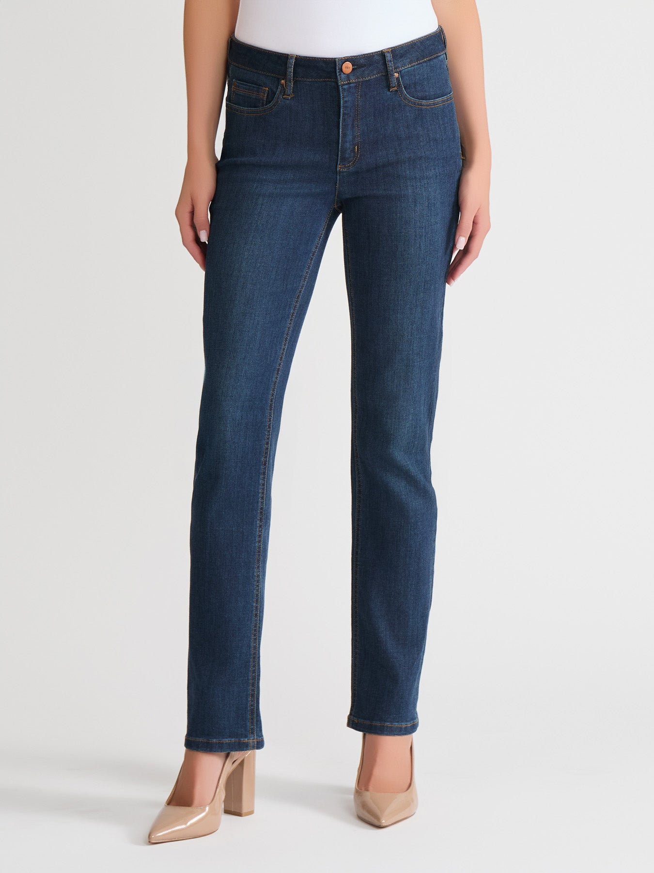 Petite Lexington Straight Leg Jeans, Westpoint Wash