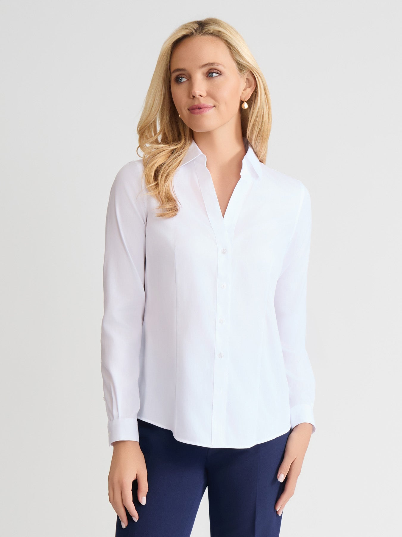 Easy-Care Button-Up Shirt