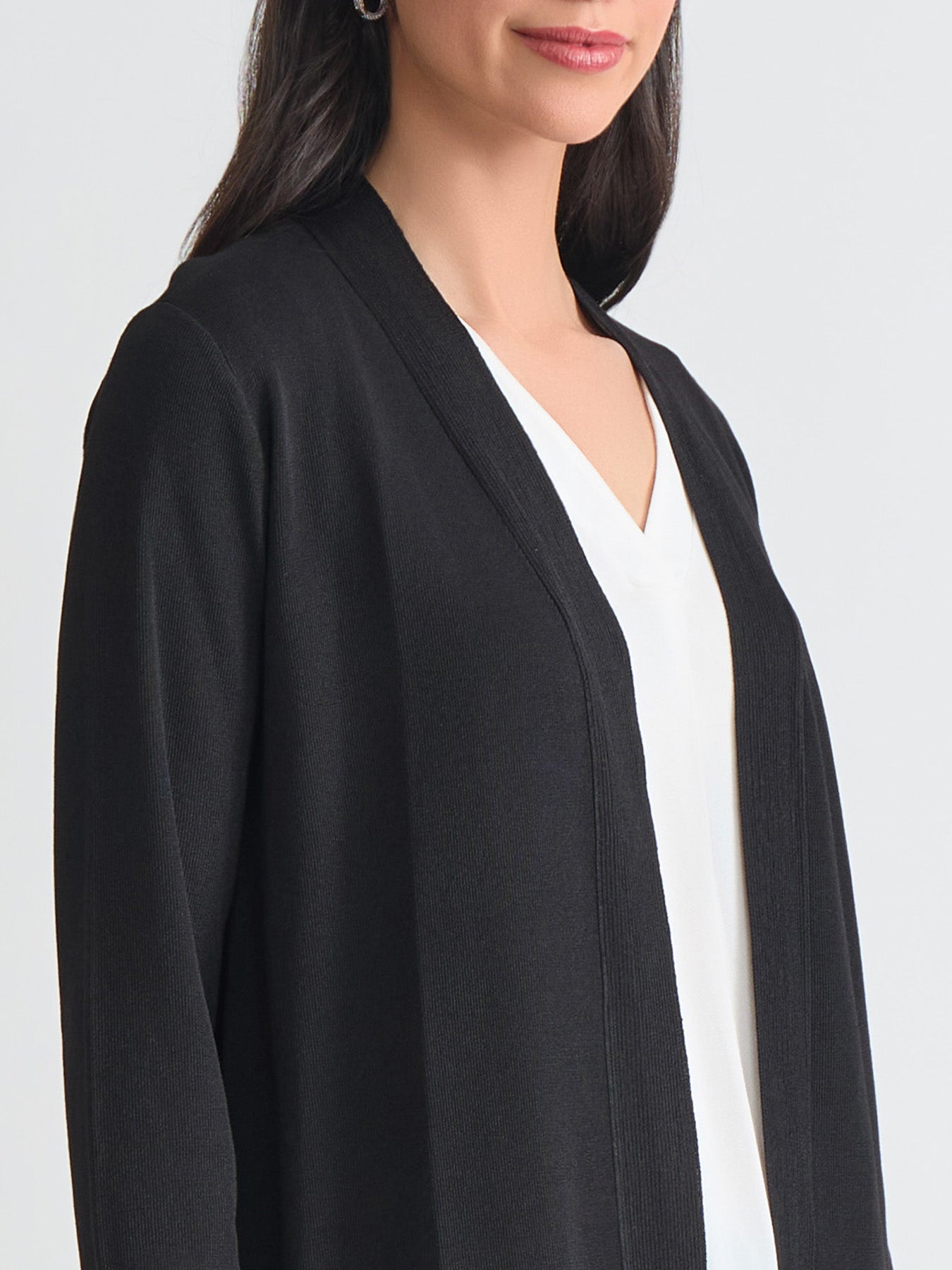 Plus Size Open Front Icon Cardigan - Image 4