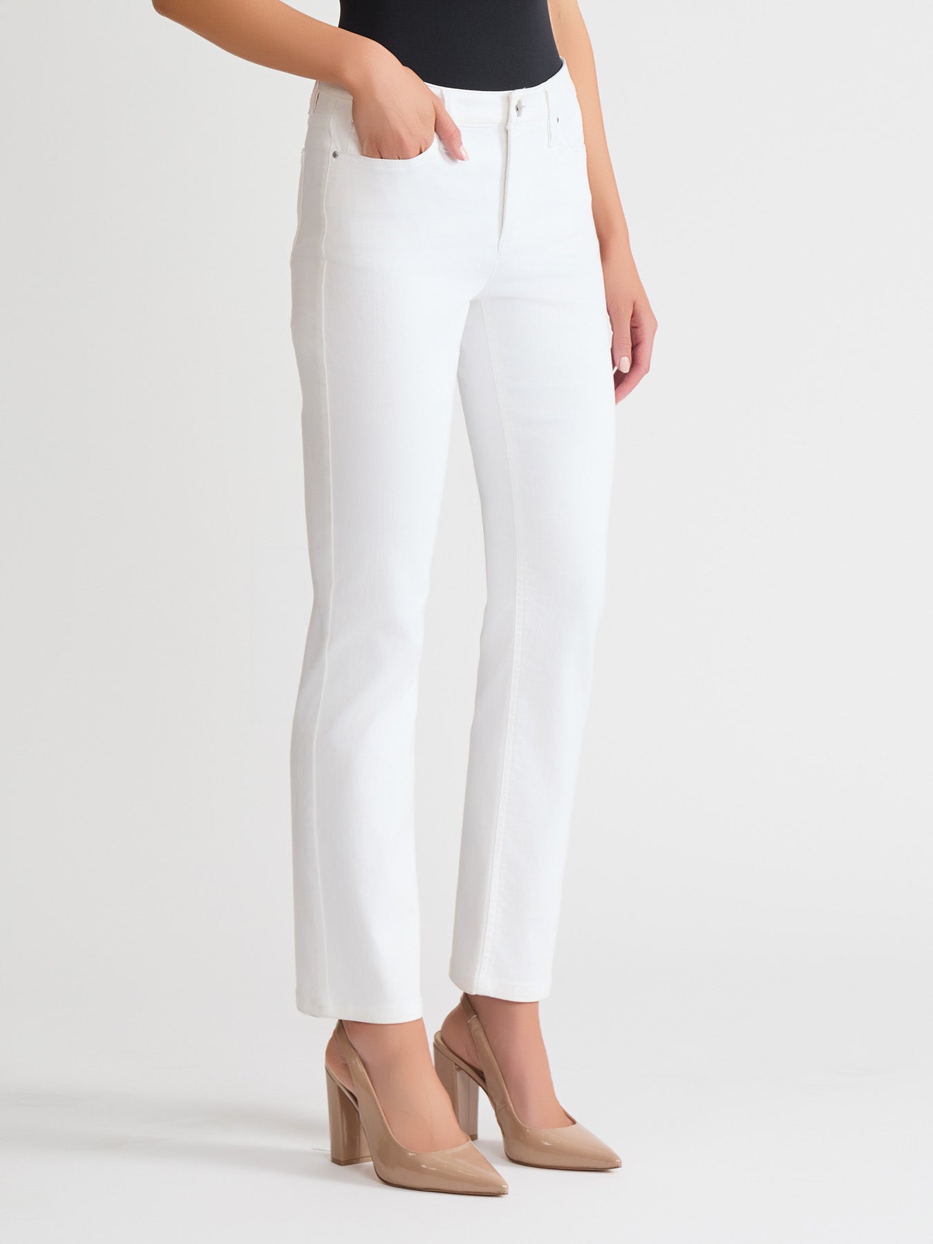 Plus Lexington Straight Leg Jeans, Soft White - Image 2