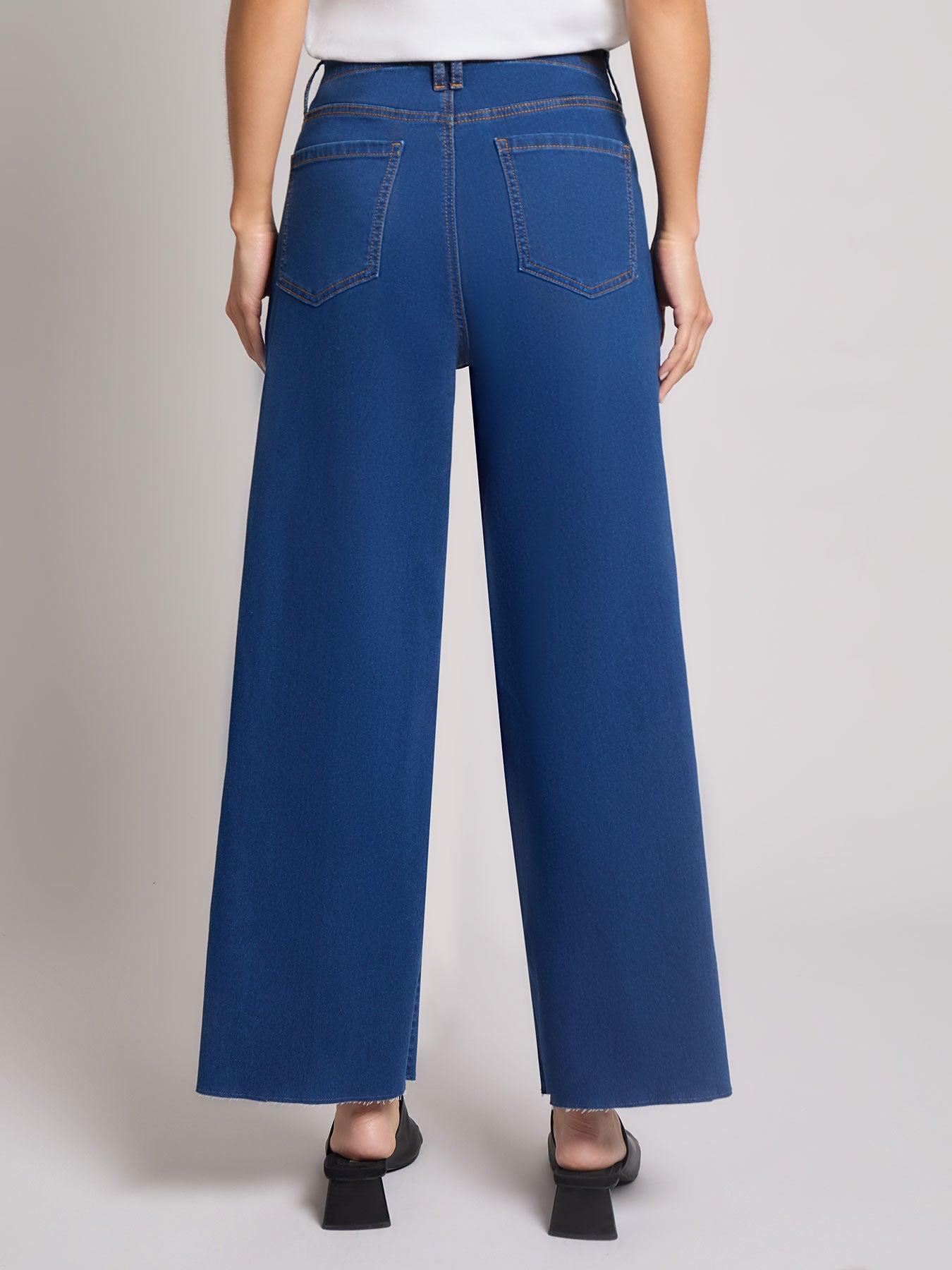 Patch Pocket Wide Leg Denim, Phoenix Wash - Image 3