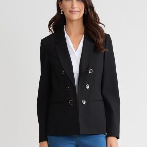 Faux Double Breasted Jacket, Modern Compression