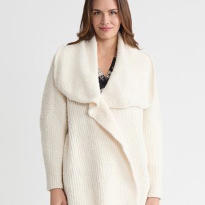 Wide Collared Cardigan