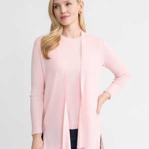 Sutton Cardigan, Ribbed Knit