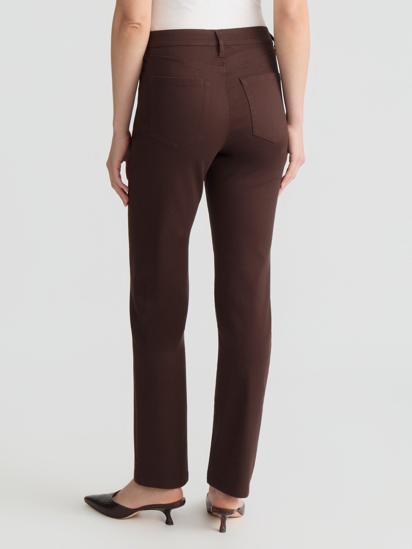 Lexington Straight Leg Jeans, Coffee Bean - Image 3