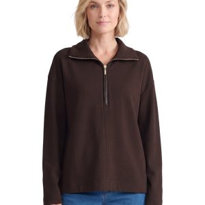 Quarter Zip Sweater, Serenity Knit