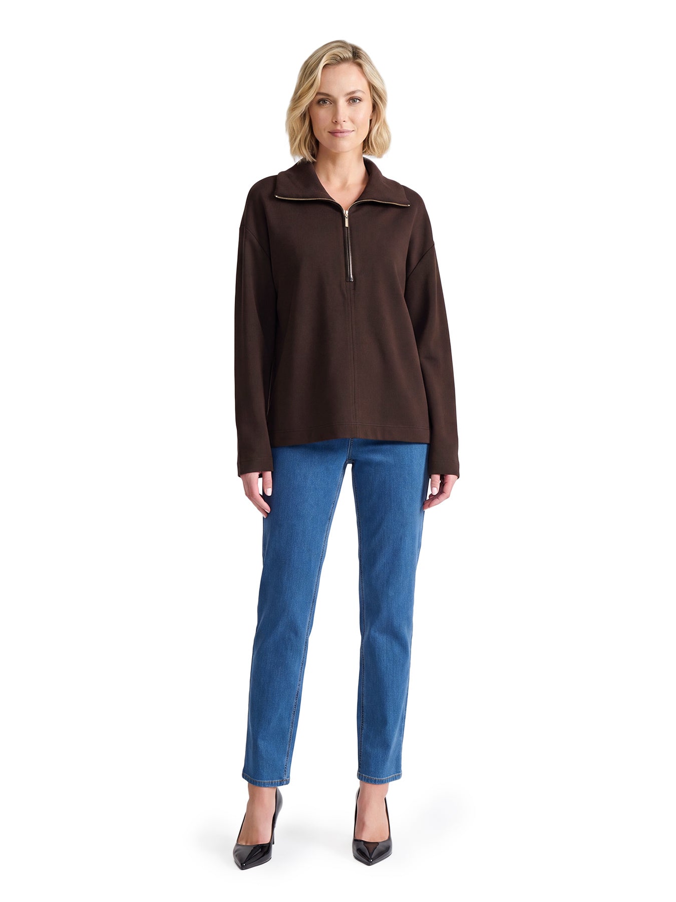 Quarter Zip Sweater, Serenity Knit - Image 5