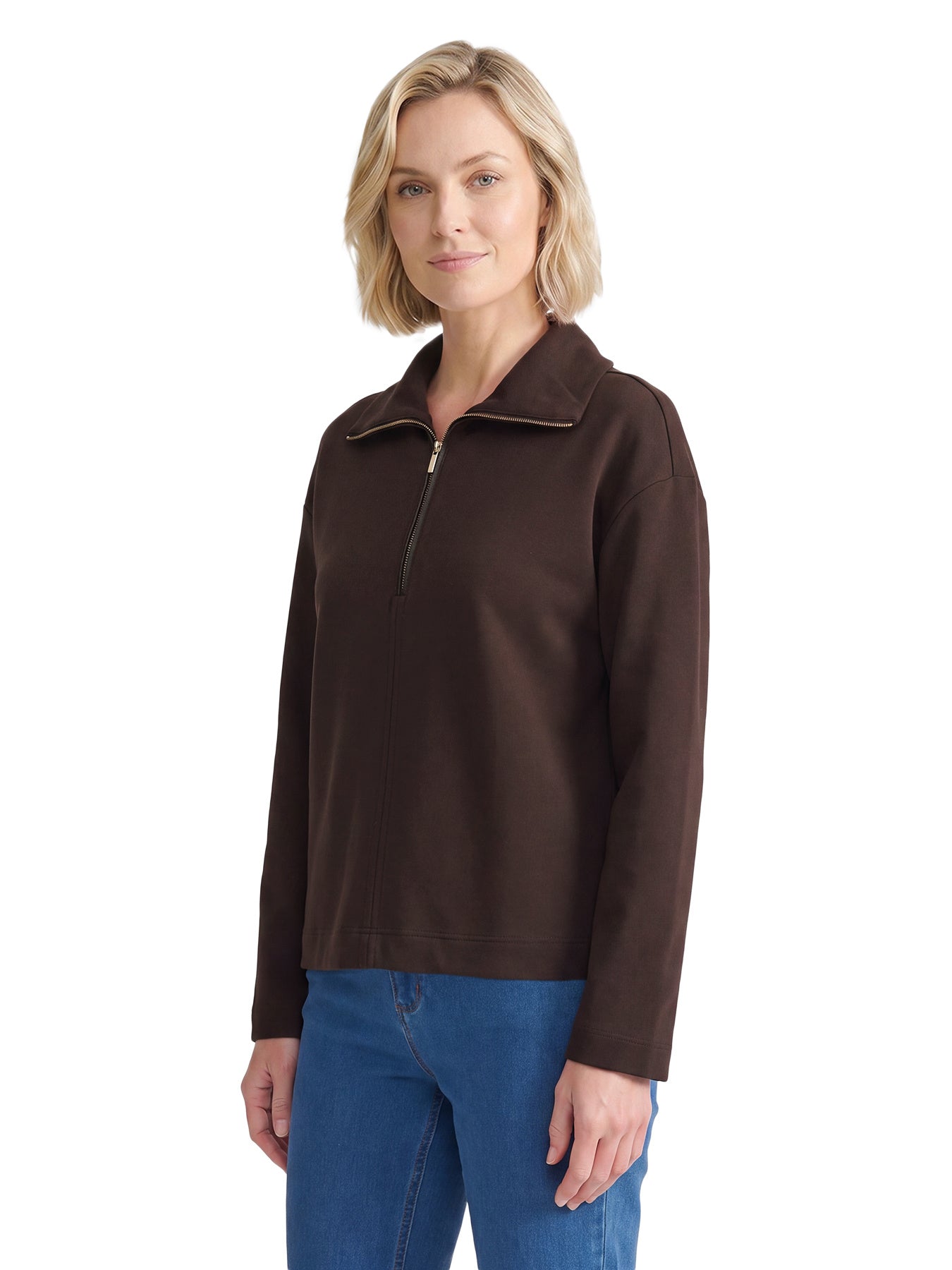 Quarter Zip Sweater, Serenity Knit - Image 2