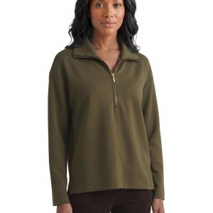 Quarter Zip Sweater, Serenity Knit