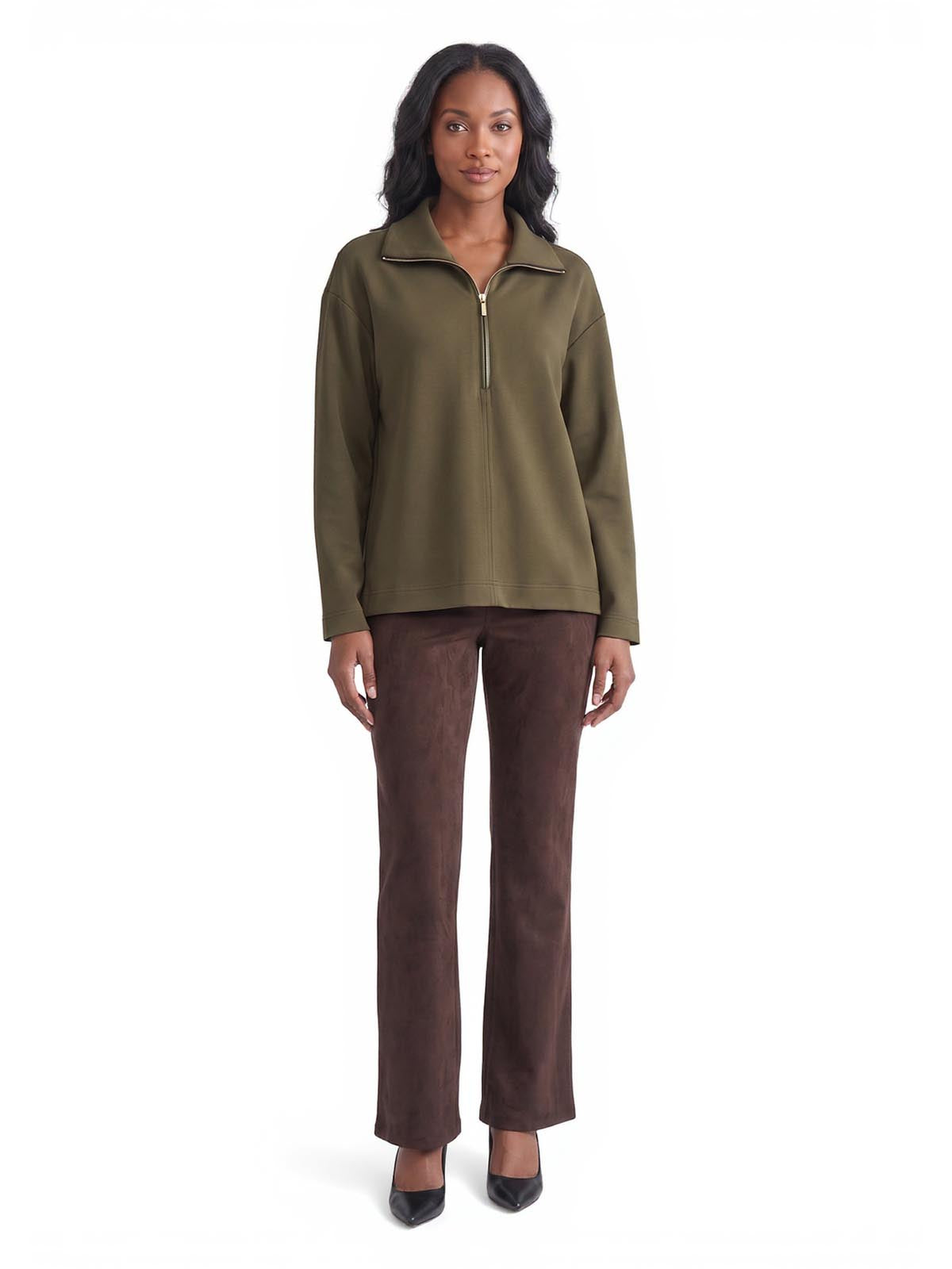 Quarter Zip Sweater, Serenity Knit - Image 4
