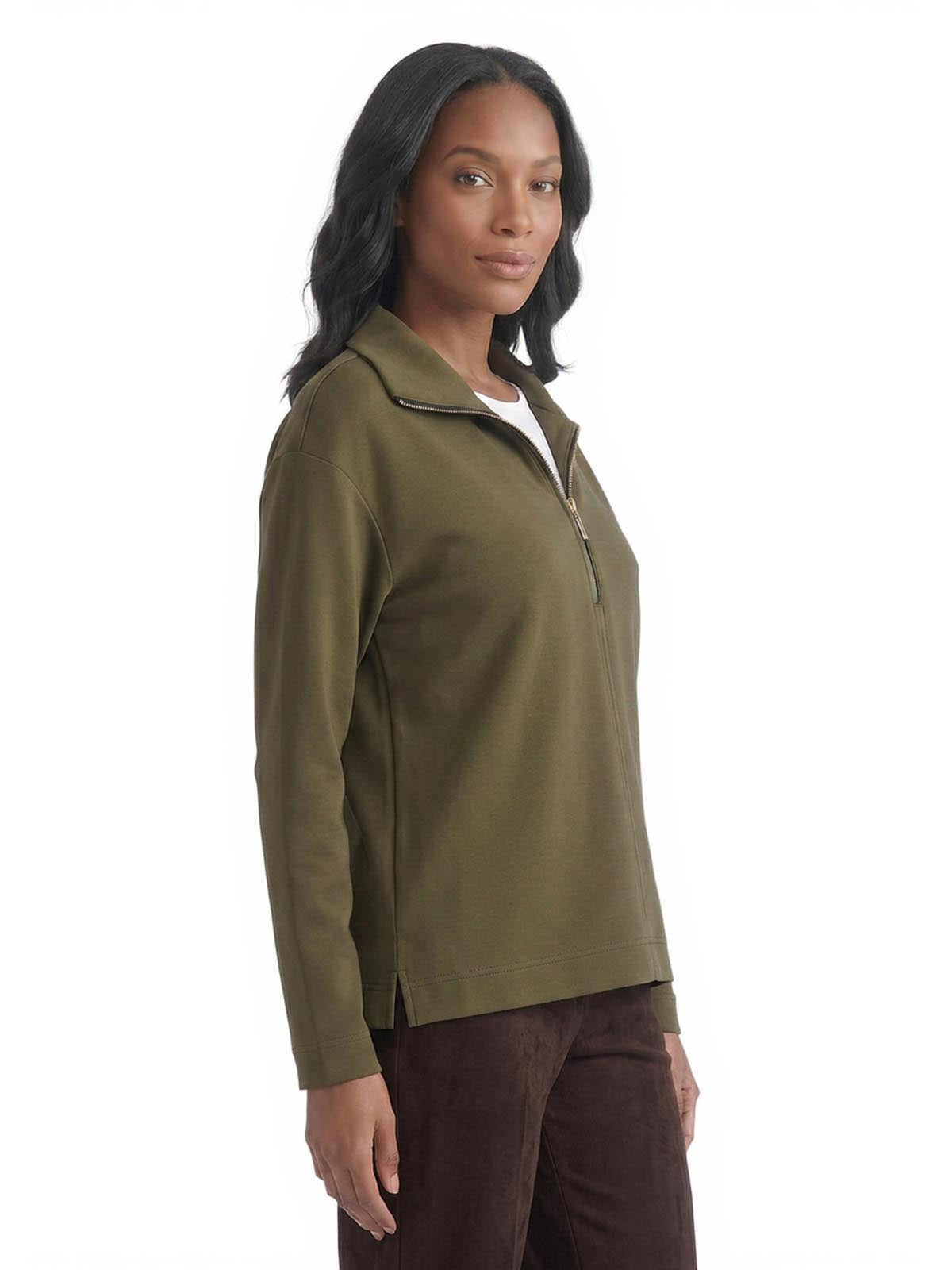 Quarter Zip Sweater, Serenity Knit - Image 2