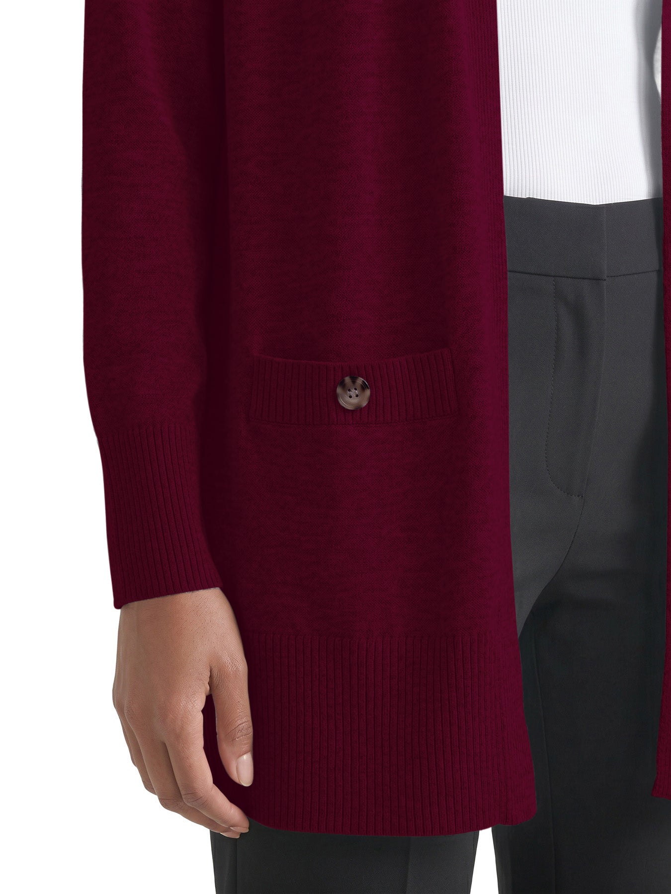Cozy Side Slit Cardigan - Image 3