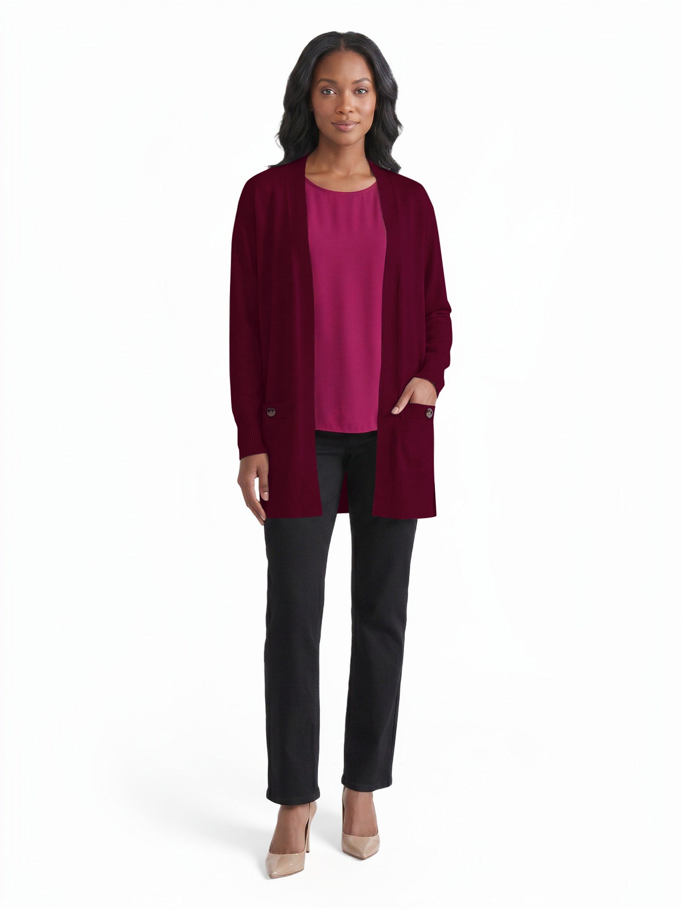Cozy Side Slit Cardigan - Image 5