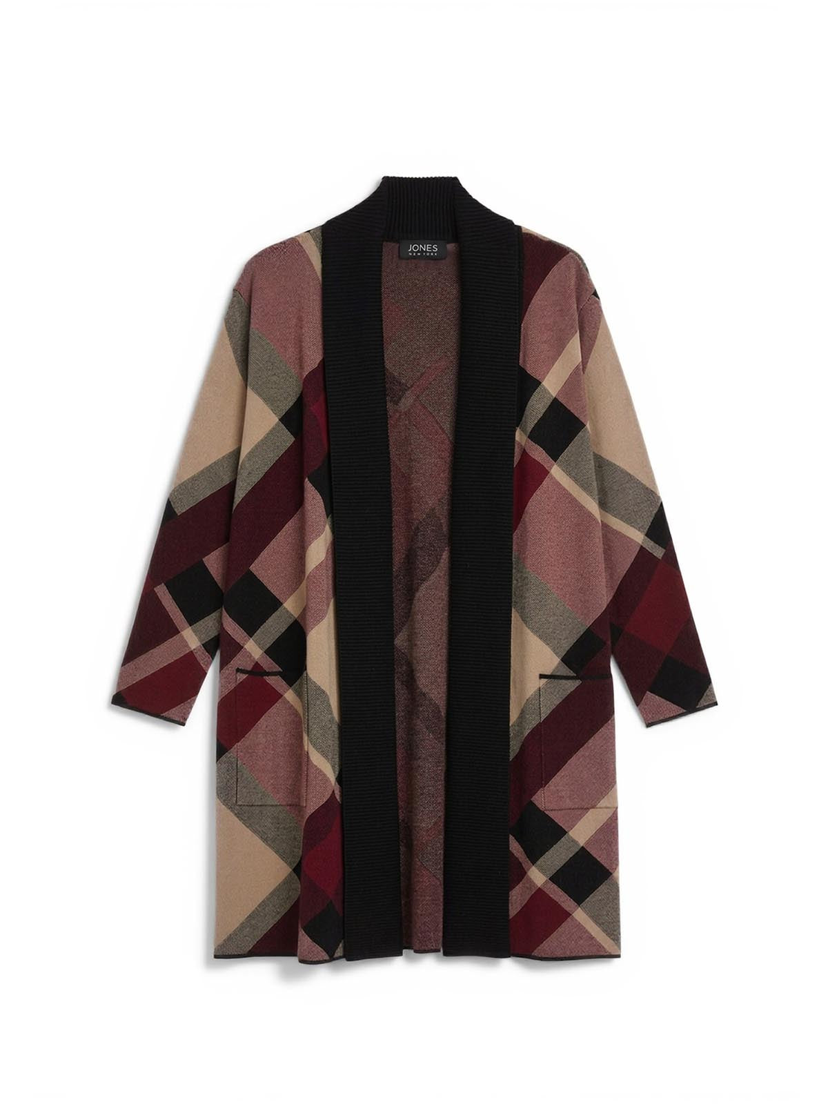 Relaxed Plaid Cardigan - Image 4