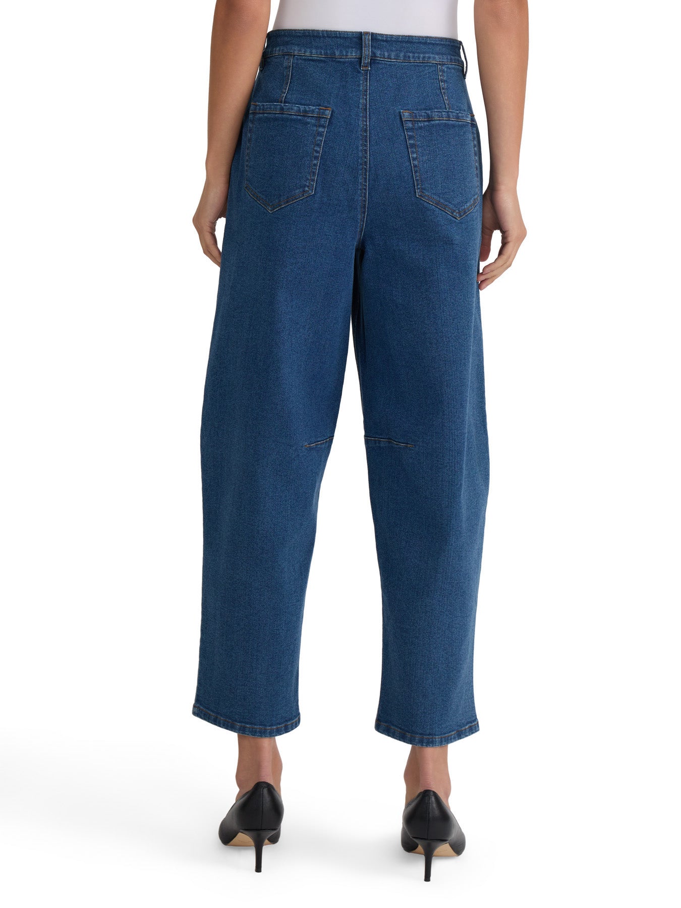 High Rise Barrel-Leg Jeans, Phoenix Wash - Image 3