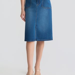 Lexington Denim Midi Skirt, Phoenix Wash