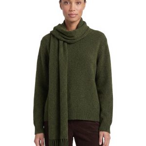 Detachable Scarf Sweater, Knit