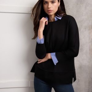 Seam Detail Dolman Tunic