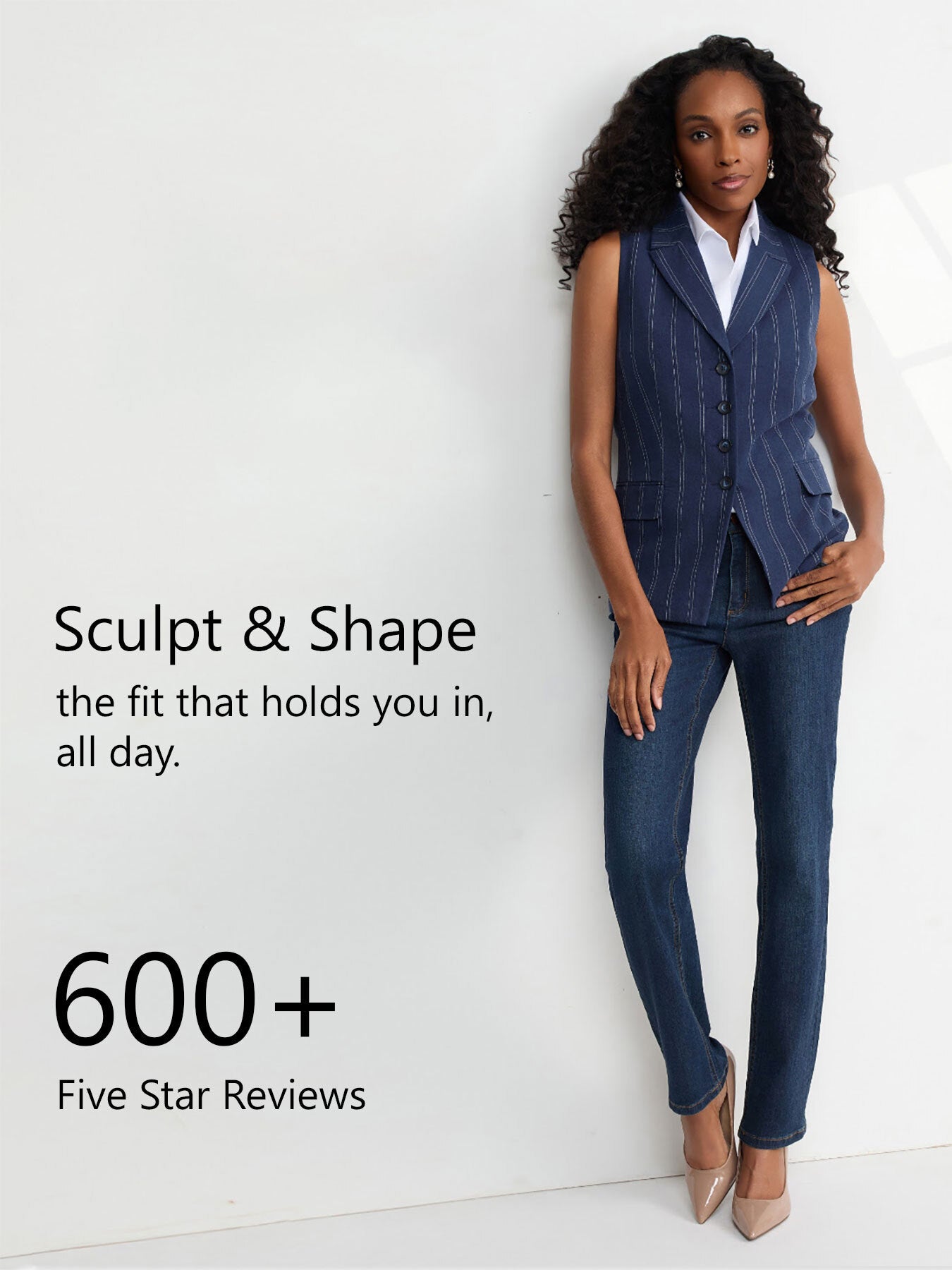 Plus Lexington Straight Leg Jeans, West Point Wash - Image 3